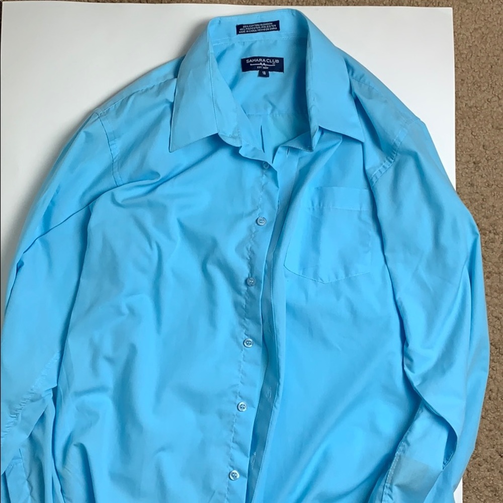 Baby Blue Button Up